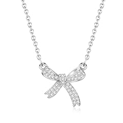 Silver Bow Necklace