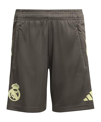 Adidas Real Madrid Tiro 25 Competition Training Shorts Kids Jeunesse Unisexe, Gris, 9-10 Y
