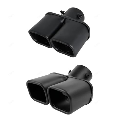 Embout pot d'échappement carré universel noir pour sublimer votre voiture