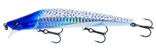 Leurre Yo-Zuri Crystal Edge Minnow Blue Floating Diver 95mm R974-SHBM pour pêche carnassier