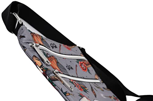 Loungefly Harry Potter Passport Crossbody Travel Bag Aop Relics Tattoo Print #TOP5