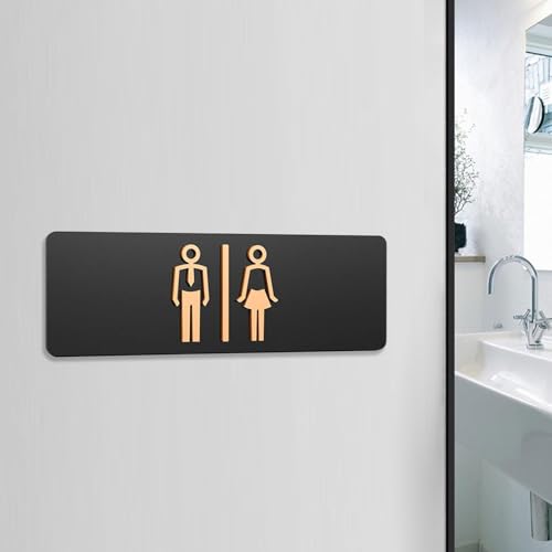 Letrero para baño acrílico diseñado para guiar clientes en el centro comercial 5
