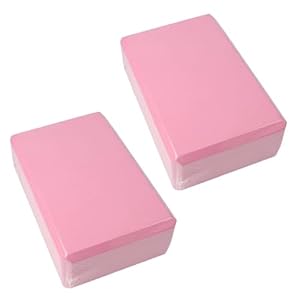Yoga Blöcke 2er Set, Hochdichte EVA Schaumstoff Yogaklotz Fitness Klotz, Yoga Klötze Yogablock für Yoga und Pilates, Meditation, Entspannung & Dehnhilfe, Yoga Würfel für Anfänger Fortgeschrittene