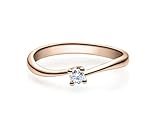 Bei dem Stein handelt es sich um einen Diamanten im Brillantschliff ( Brillant )