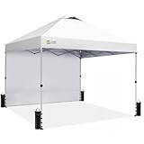 Crown Shades Carpa desplegable con 1 Pared Lateral de 3 m x 3 m, 8 estacas