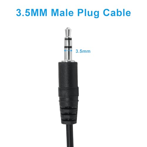Cable audio 3.5mm macho a cable abierto 4 piezas miniatura 3