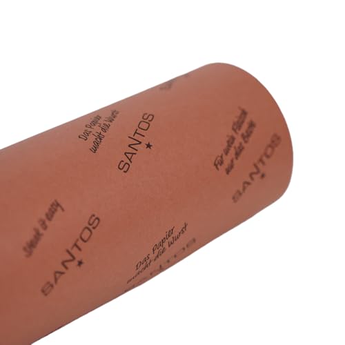 SANTOS original Pink Butcher Paper Rolle - 60cm x 45m - festes & unbeschichtetes Metzgerpapier - ideal für 'Longjobs', Smoken & 'low and slow'grillen