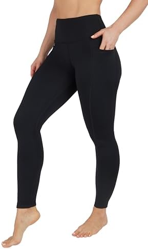90 Degree By Reflex High Waist Fleece Lined Leggings with Side Po...