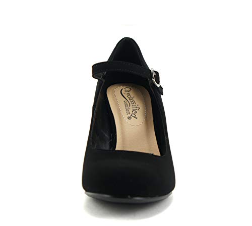 CITYCLASSIFIED Comfort Women's Closed Toe Ankle Strap Block Heel3