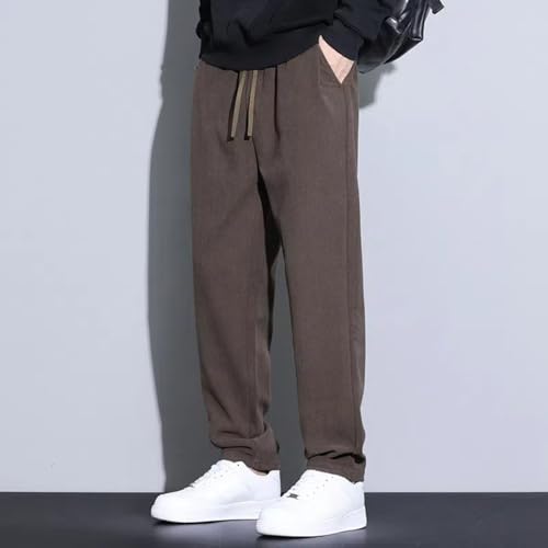 Autumn Drape Casual Pants Men Straight Loose Trousers3