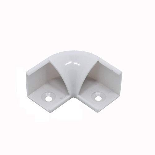 YiLighting - 20pcs L Shape Seamless Corner Connection Extension Connectors for V-Shape Aluminum Channels (20, L Shape Corner Connector)