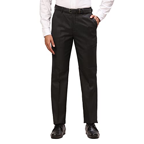 Image of Park Avenue Men's Regular Fit Polyester Blend Trousers