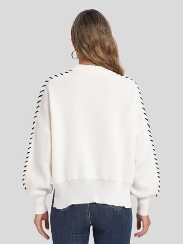 Image of CZRLHYT Women's Sweaters | Pullover Cable Knit Sweaters for Women | Pullover Sweaters for Women