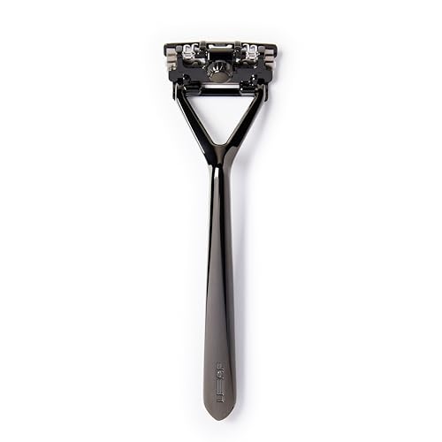 Leaf Shave | Leaf Razor, Mercury - All-Metal, Eco-Friendly Shaver for Women & Men; Includes 10 Stainless Steel Single-Edge Blades; Recommended for Head Shaving and Leg Shaving