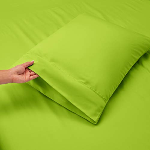 Image of Hearth & Harbor Extra Deep Pocket Bed Sheet Set - 4 Piece Hotel Luxury Sheets Fits Up to 24 inch Thick Mattress - Full - Garden Green