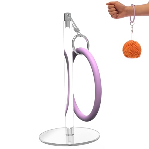 Image of Tuftech Wrist Yarn Holder,Portable Yarn Holder for Crocheting & Knitting,Fashion Acrylic Yarn Ball Holder,Practical Knitting Accessories