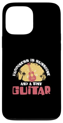Happiness Is Sunshine And A Tiny Guitar �ʔ����E�N�����t�� �X�}�z�P�[�X iPhone 13 Pro Max �p