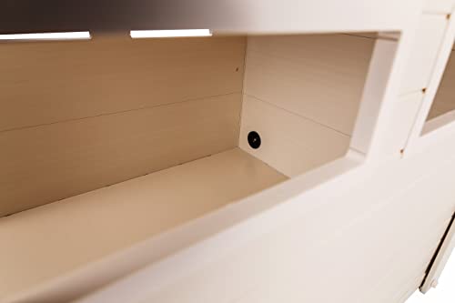 New Age Pet Ehlb802-04 Ecoflex Jumbo Litter Loo, Litter Box Cover/End Table, Antique White #TOP6