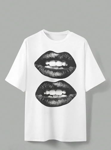 Hilinker Women's Oversized T Shirt Graphic Tees Short Sleeve Shirts Summer Casual Loose Tops4