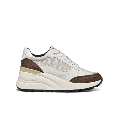 Geox D Spherica Ec13 A Basket Femme en cuir souple noir