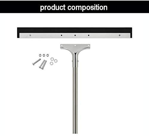 Rasqueta profesional de metal extra ancha de 75 cm con raspador de mango largo, ideal para ducha, baño, al aire libre, habitación húmeda y garaje, herramienta de limpieza resistente