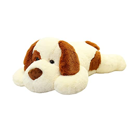 Yesgirl 26.8 Inch Large Dog Weighted Stuffed Animals, 5 Lb Weighted Plush Animal, Cute Plush Toy Pillow, Gifts For Adults, Kids, Boys And Girls(White) #TOP25