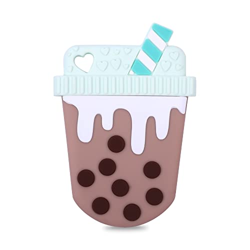 Baby Bubble Tea Silicone Teether,Sensory Chew Toys