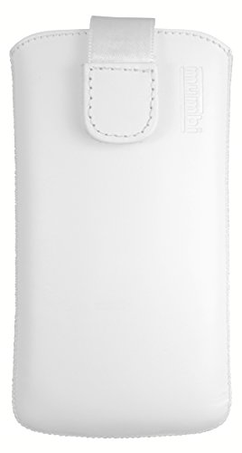 mumbi Etui z prawdziwej skóry z klapką kompatybilne z Samsung Galaxy S8, skórzane etui Case Wallet, czarne