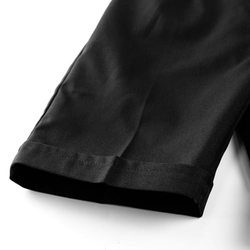 Image of LOLANTA Boys Dress Shorts, Kids Summer Shorts School Uniform Outfit,Flat Front, Solid, Adjustable Waist 2-14 Years