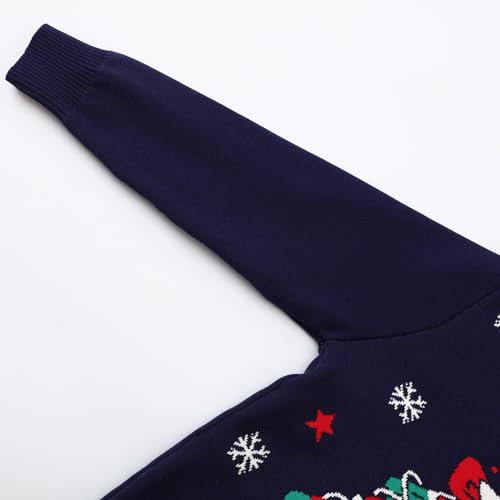 Toddler Boys Girls Christmas Sweaters New Year's Knitwear Cute Tulle Holiday Party Top Science Cardigan4