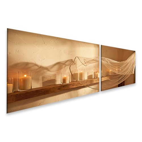 Tableau sur toile voile mystique tulle islandburner - Déco salon 2 pièces
