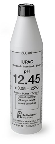 Hach S11M008 pH Standard, IUPAC, pH12.45 at 25 °C, Certified, 500 mL (Radiometer Analytical)