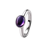 Schienebreite ca. 3,6 mm Giorgio Martello Milano Ring Mit Lila Zirkonia, Silber 925 Lila, 52 925 Sterling Silber