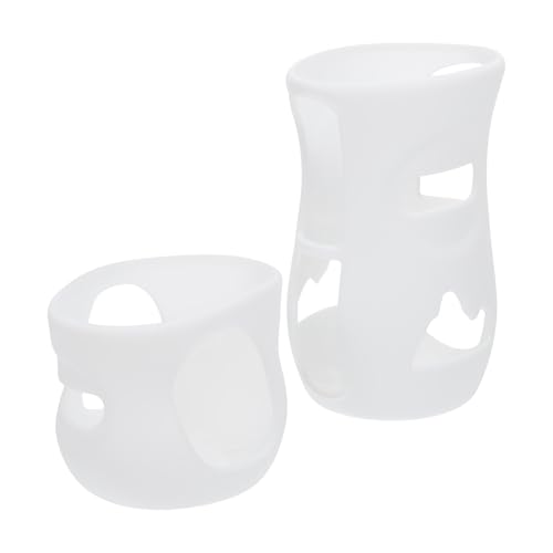 PAMINGONO Funda para Biberón Infantil 2 Piezas (120 Ml 240 Ml) de Material Suave, Protector Portátil Anticaídas para Botellas, Accesorio para Alimentación Diaria de Bebés