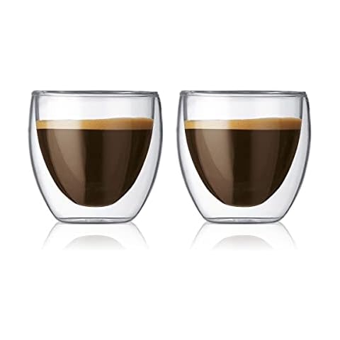 BODUM 4557-10 PAVINA Double Walled Thermo Glasses 0.08 L, 2.5 oz, Pair Cover