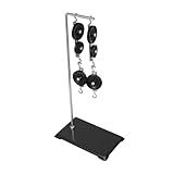 Base galvanisée durable : conçue pour durer, la base assure des performances constantes pour une utilisation à long terme dans les expériences de physique, poulie pour projet scientifique, poulies de fournitures scientifiques