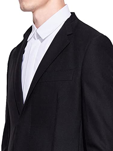 Men's 3 Buttons Long Suit Jacket Slim Fit Business Solid Casual Long Sleeve Blazer Sport Coat4