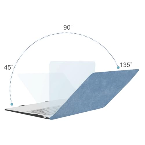 Image of MOCA Compatible with MacBook Air 13 inch Case M5 2026 M4 2025 M3 M2 2024-2022 A3449 A3240 A3113 A2681,Plastic Hard Shell&Keyboard Cover for MacBook Air 13.6 inch Case (Blue, Air 13 inch)
