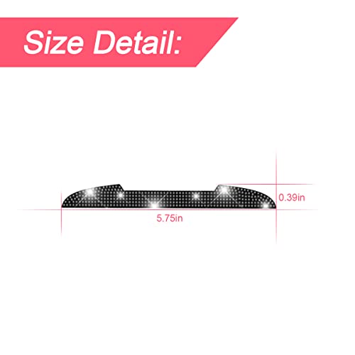 4PCS Bling Car Door Handle Scratch Protector, Black - Image 2