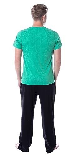 INTIMO Universal Monsters Mens' Frankenstein Character Halloween Sleep Pajama Set4