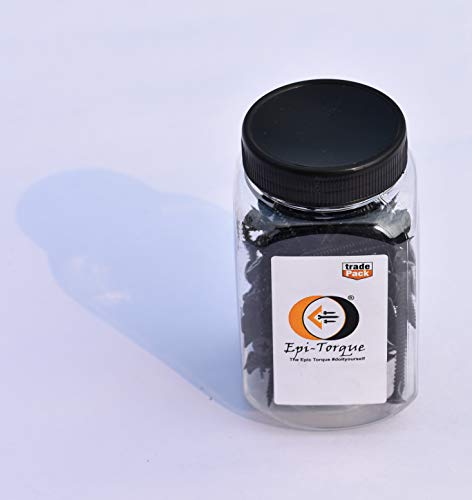 Image of Drywall Gypsum Black Screw Sharp Point Size #6 M3.5 X 50mm (Pack of 100 Pcs)