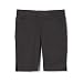 French Toast Little Girls' Twill Bermuda Short, Black, 6X