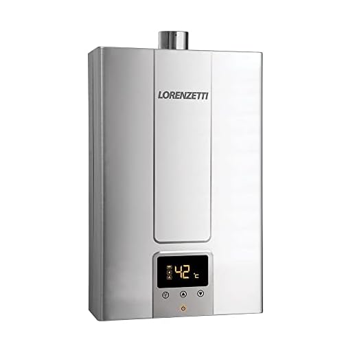 LORENZETTI Aquecedor de Água a Gás LZ 1600 DE-I GN Digital 15 L/Min, INOX