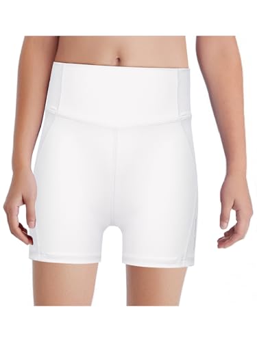 Kids Girls Quick-Drying Yoga Athletic Shorts High Waist Gymnastics Sports Hot Pants Yoga Bottoms