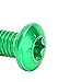 RiToEasysports Disc Brake Rotor Bolts Screws, 12 Pcs Alloy Steel Disc Rotor Screws (Green