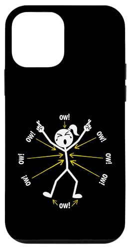 Ow Ow Ow Ow Stickman Figure Humorous Chronic Pain Awareness �X�}�z�P�[�X iPhone 12 mini �p