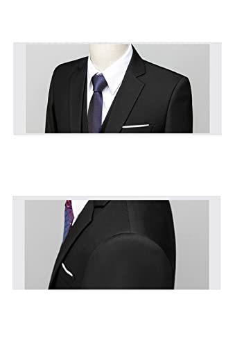 Business Office Herren formelle Hochzeit Bühne Smoking Trauzeugen Anzüge Set 2-teilig Hellrot Asien 6XL (185 cm - 98 kg) – Bild 4