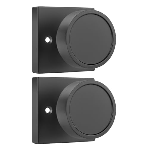 Image of Goldenwarm Black Door Knobs Dummy, No-Turning Single-Sided Interior Door Knob for for Pantry, French Doors & Closets, 1 Pack /2 Pieces