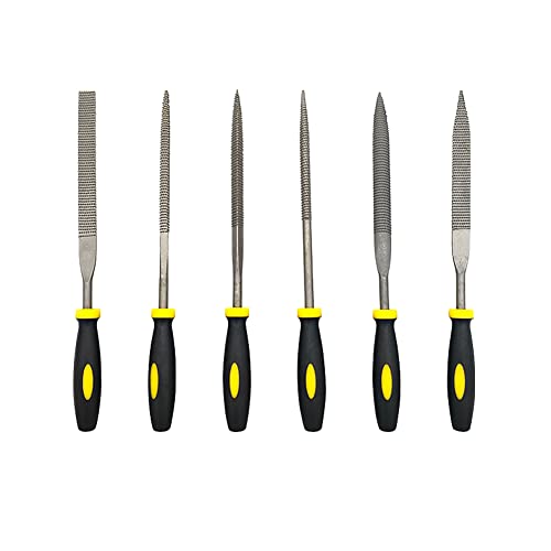Mini lima per la lavorazione del legno assortita in legno duro piccolo strumento per la macinazione di 6 pezzi di lima di legno 5 x 180