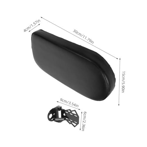 Coussin Imperméable Noir et Repose-Pieds Vélo Anti-Glisse - 2